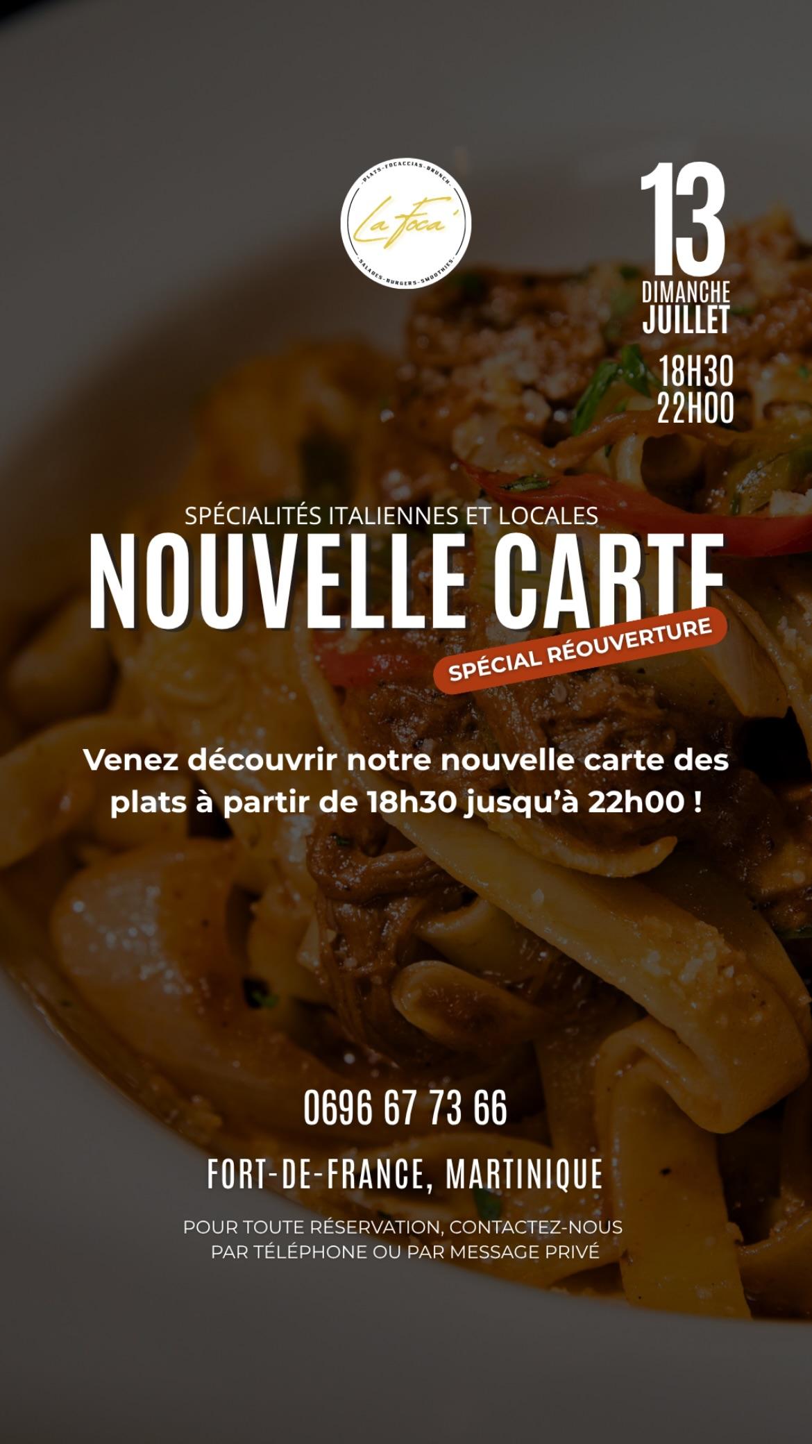 La Foca’ rouvre ses portes : saveurs créoles & italiennes à l’honneur !
